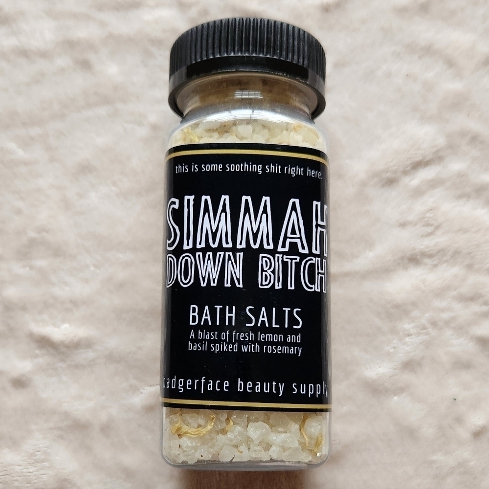 Badgerface Beauty Supply Simmah Down B*tch Bath Salts